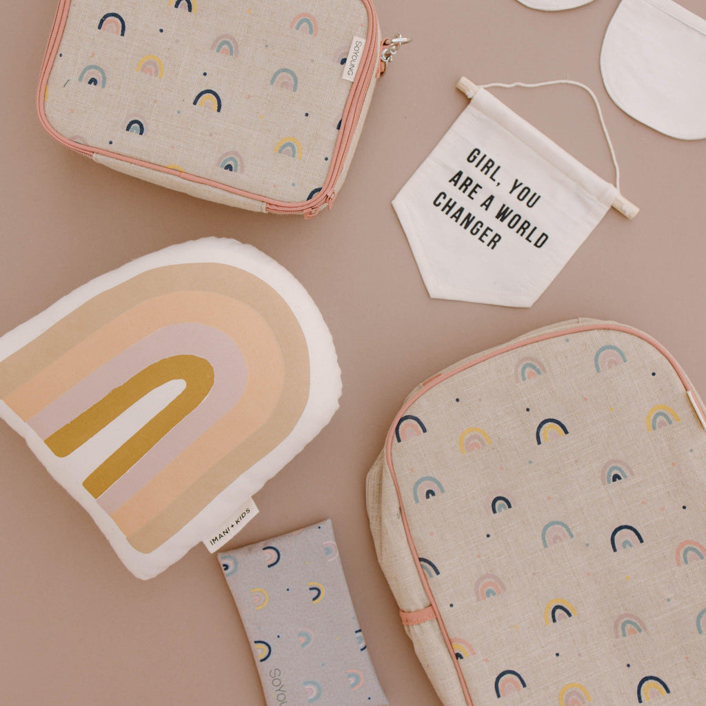 lucky rainbow pillow