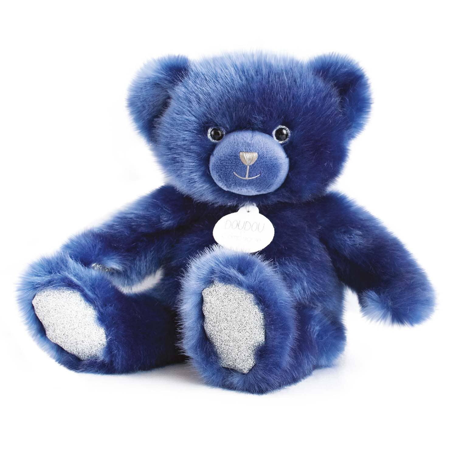 Classic Plush Stuffed Animal Teddy Bear Midnight Blue
