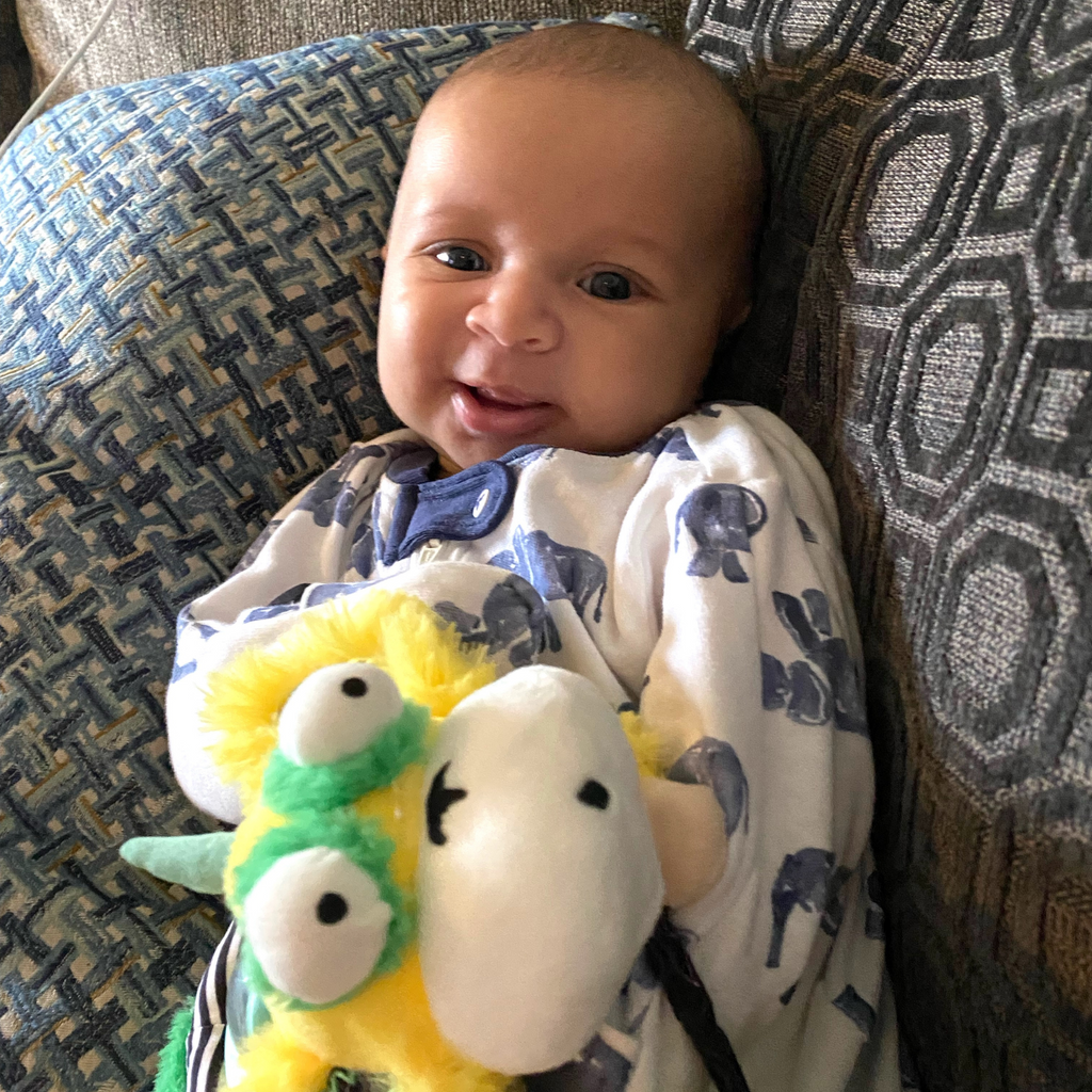 Marley the Horn Headed Monkey Spin Belly Hanging Activity Toy