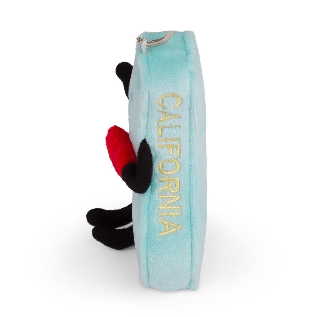 California Bag Charm Mini Plush – 4-Inch Travel Accessory | Stuffed States USA