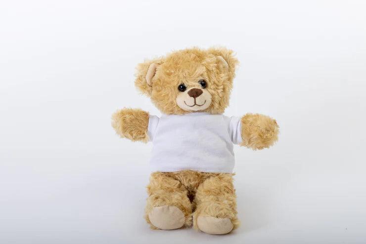 8" Happy Teddy Bear w/ Custom Tee
