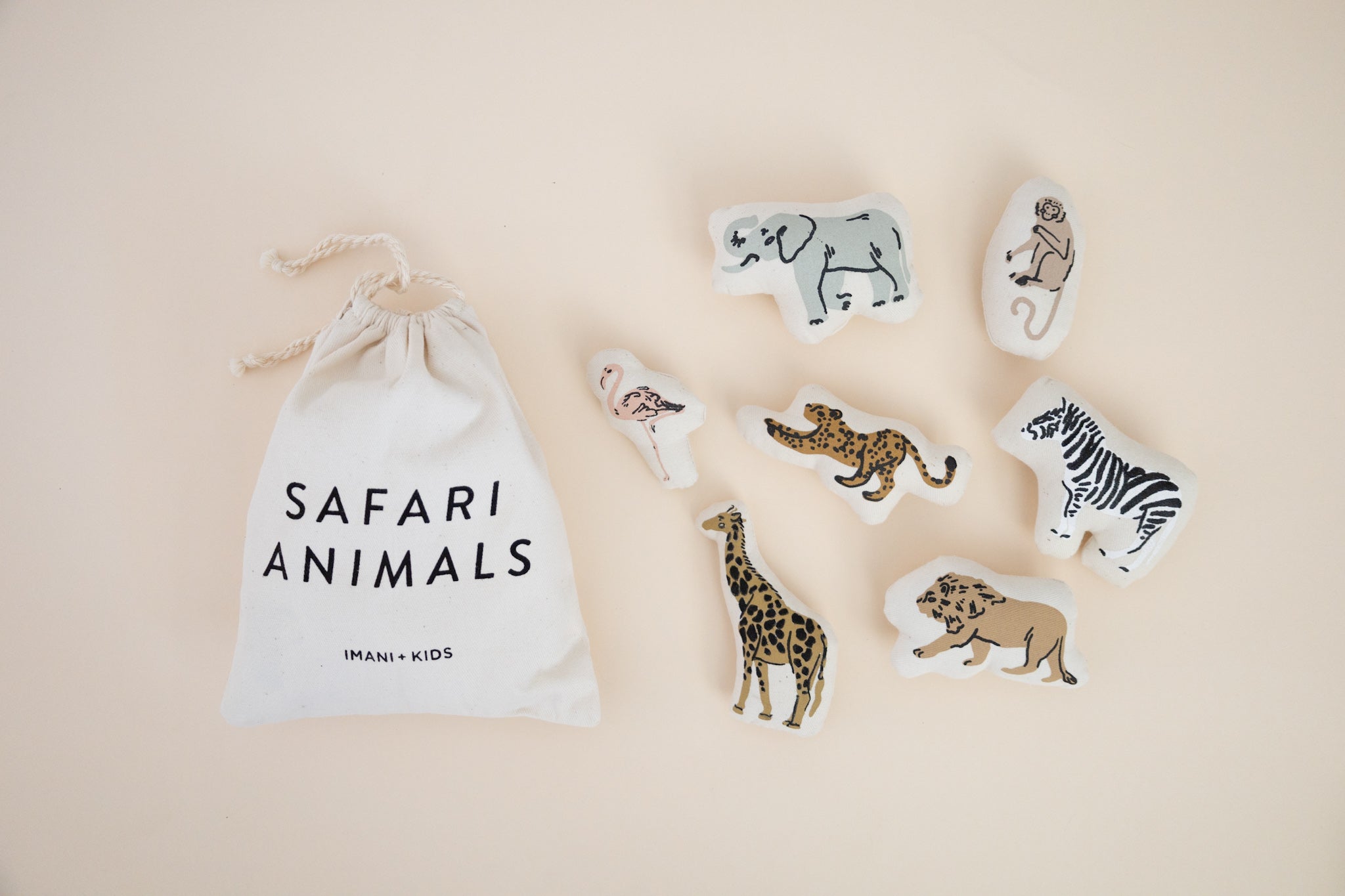 safari animal pillow set