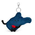 West Virginia Stuffed State Bag Charm – Plush WVU Team Colors Keychain & Souvenir