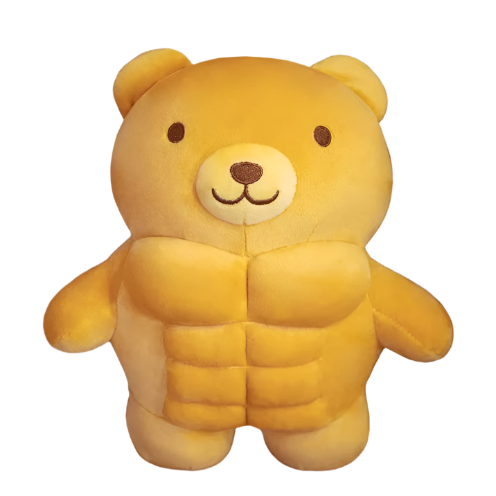 Muscle Teddy Bear Plushie 12" 12"