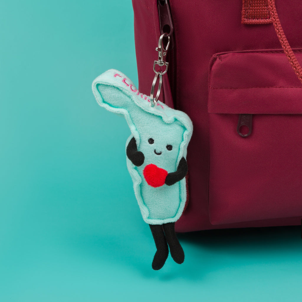 Florida Bag Charm Mini Plush – 4-Inch Travel Accessory | Stuffed States USA