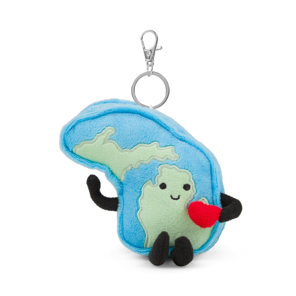 Michigan Bag Charm Mini Plush – 4-Inch Travel Accessory | Stuffed States USA