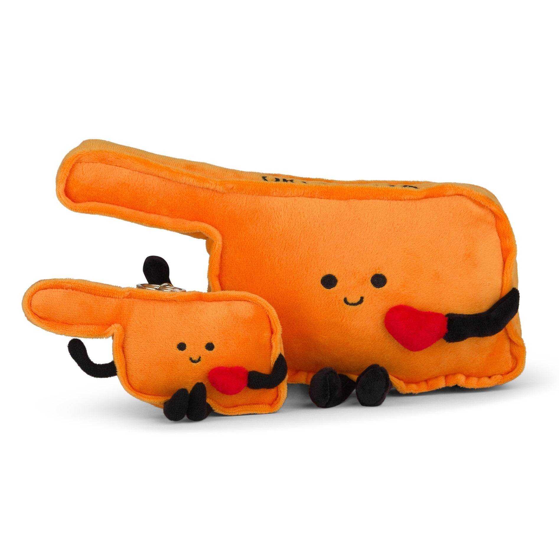 Oklahoma Stuffed State Keychain – Plush Bag Charm in Sooners & OSU Team Colors