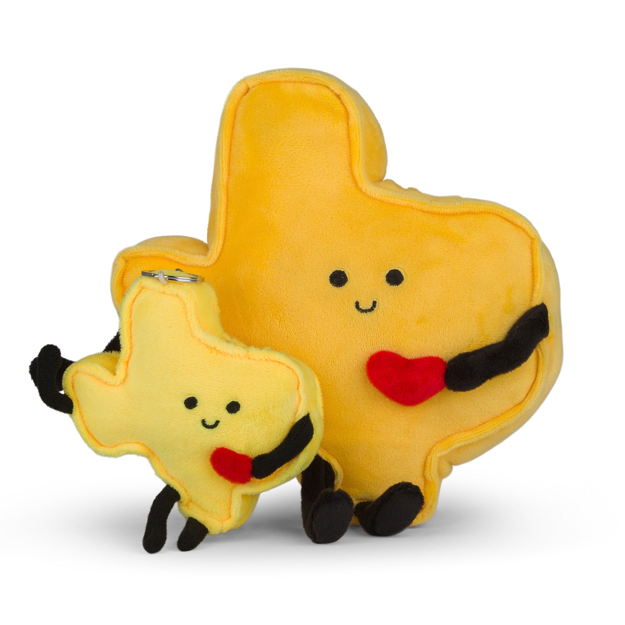 Texas Stuffed State Keychain – Yellow Rose of Texas Plush Bag Charm