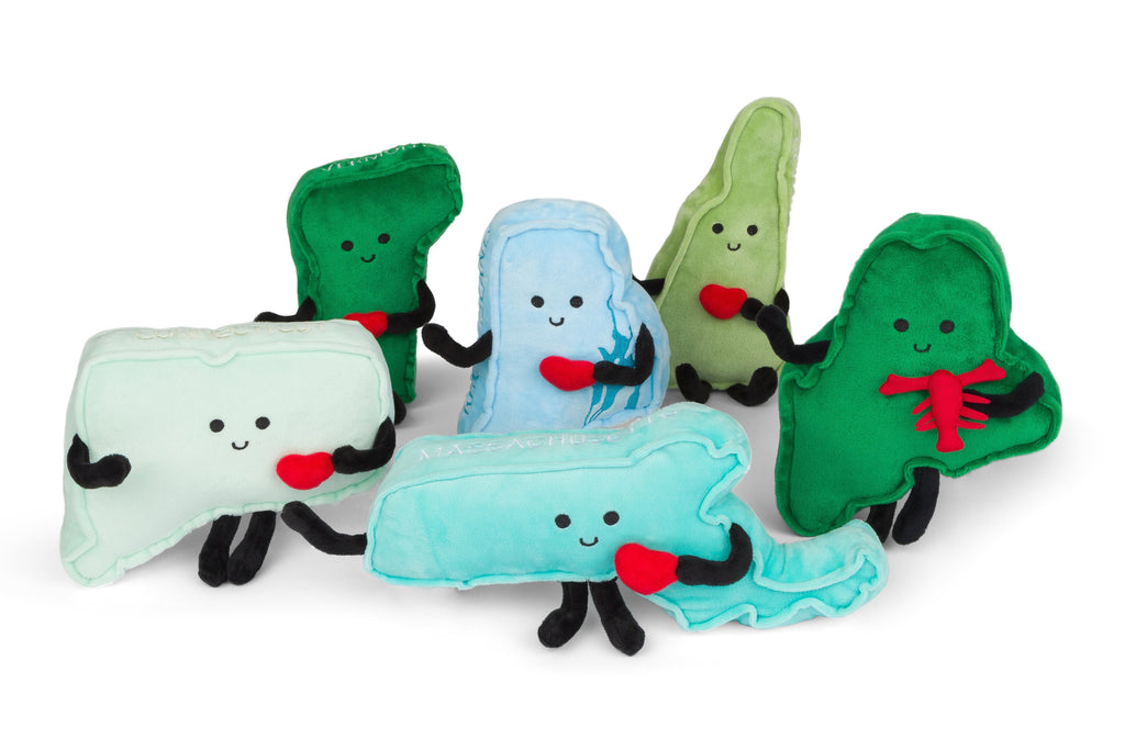 Connecticut Stuffed State Bag Charm Plush – Collectible & Educational | Stuffed States USA
