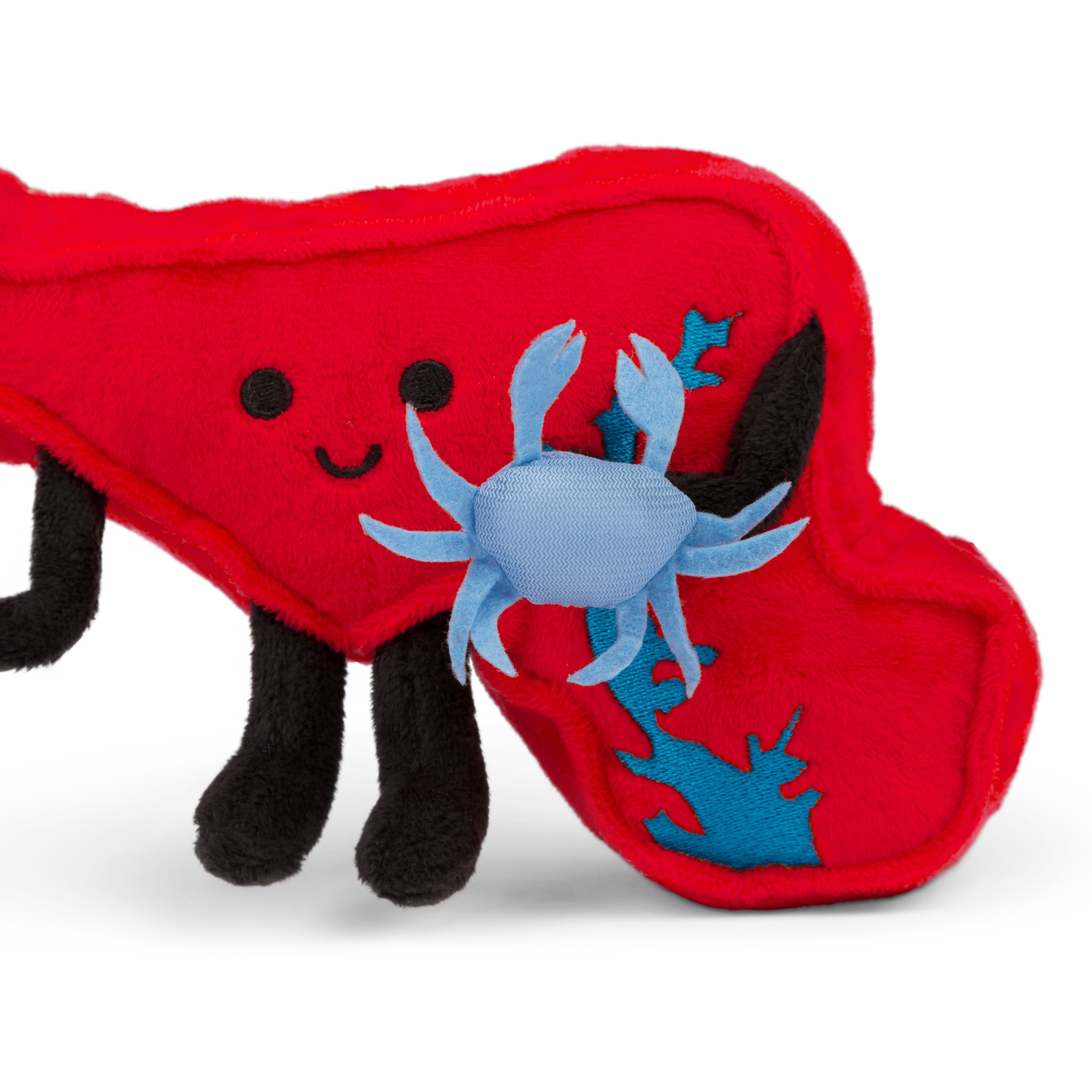 Maryland Stuffed State Plush with Tiny Blue Crab & Flag
