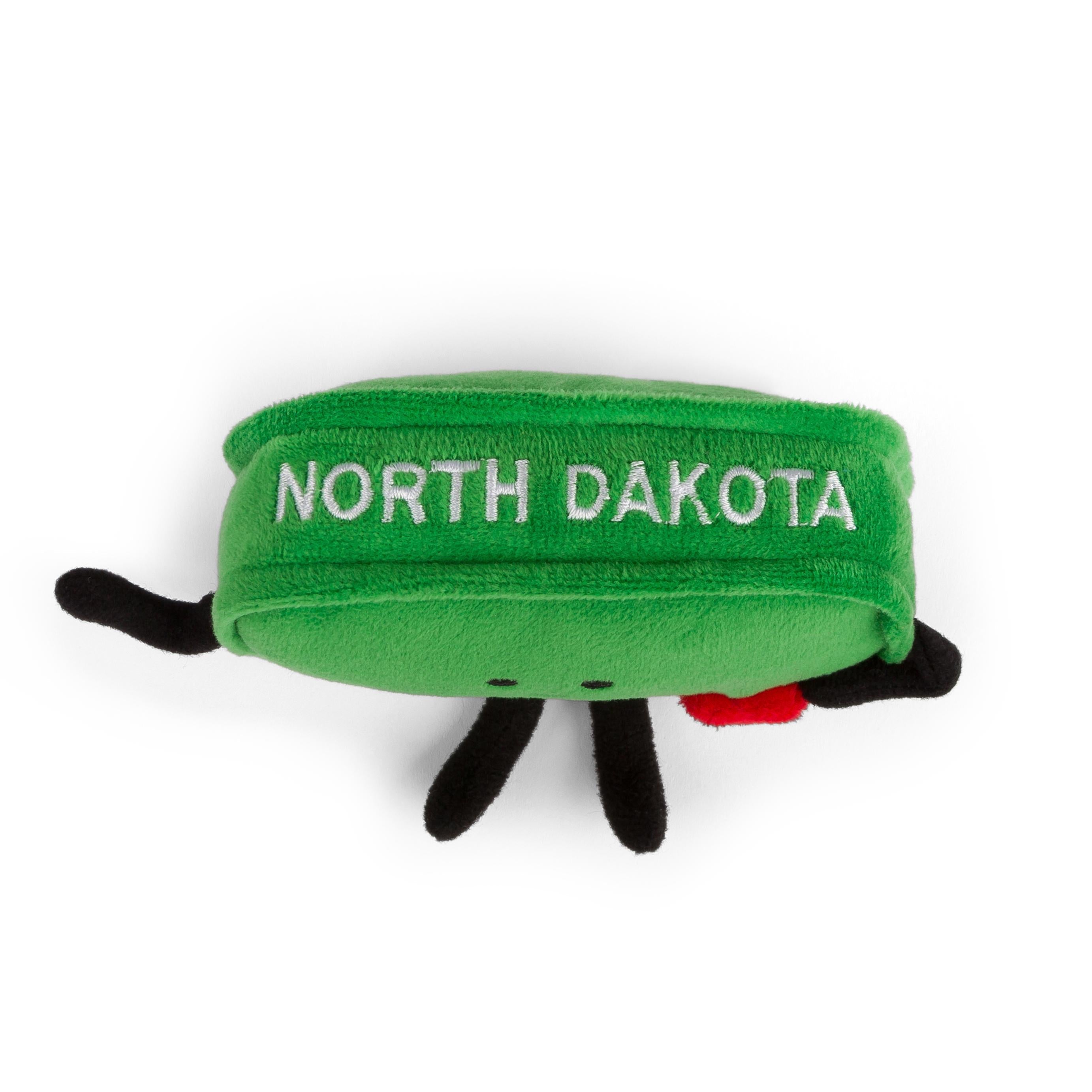 North Dakota Bag Charm (4") – Prairie Green Plush | Stuffed States USA