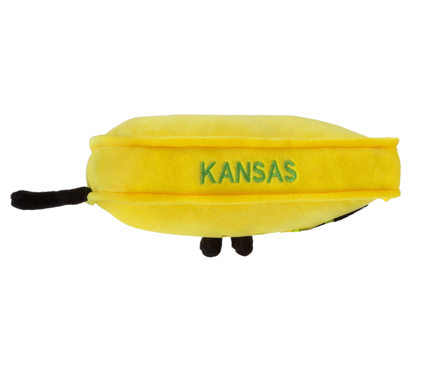 Kansas Stuffed State Magnet – Cute Plush Magnet & Travel Souvenir