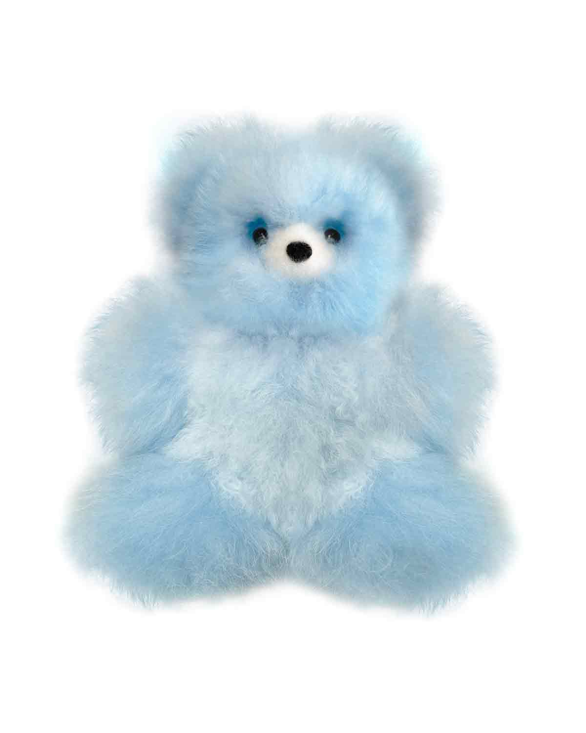 Fantasy Alpaca Stuffed Animal - Bear - Small 10" Light Blue
