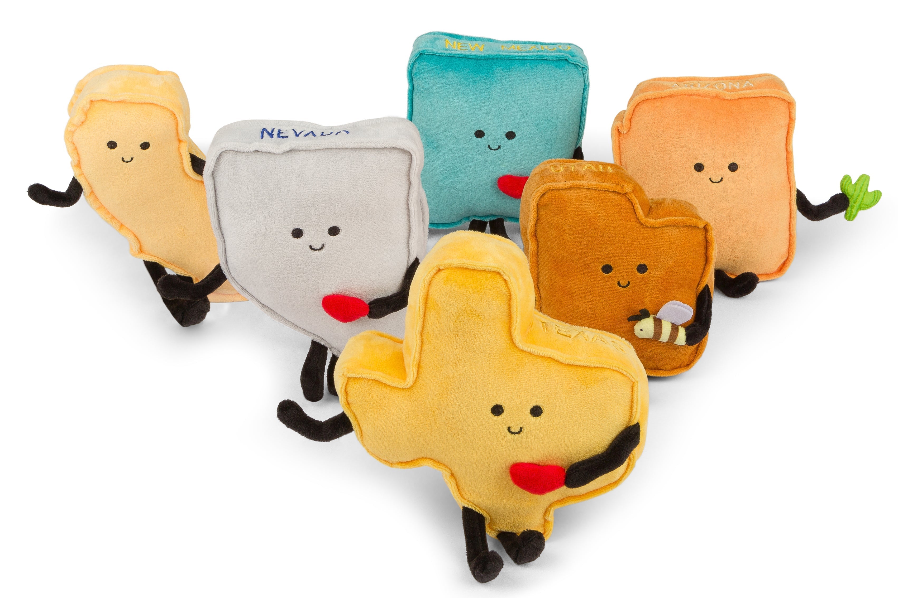 Texas Stuffed State Plush – Lone Star Flag Gift & Souvenir