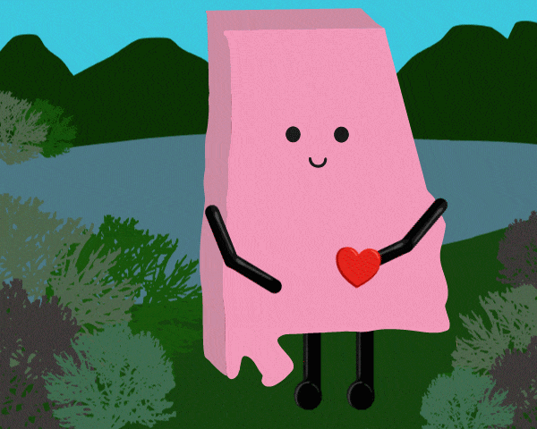 Alabama Magnet Plush – Crimson or Navy | Sweet Home & Full of Heart | Stuffed States USA