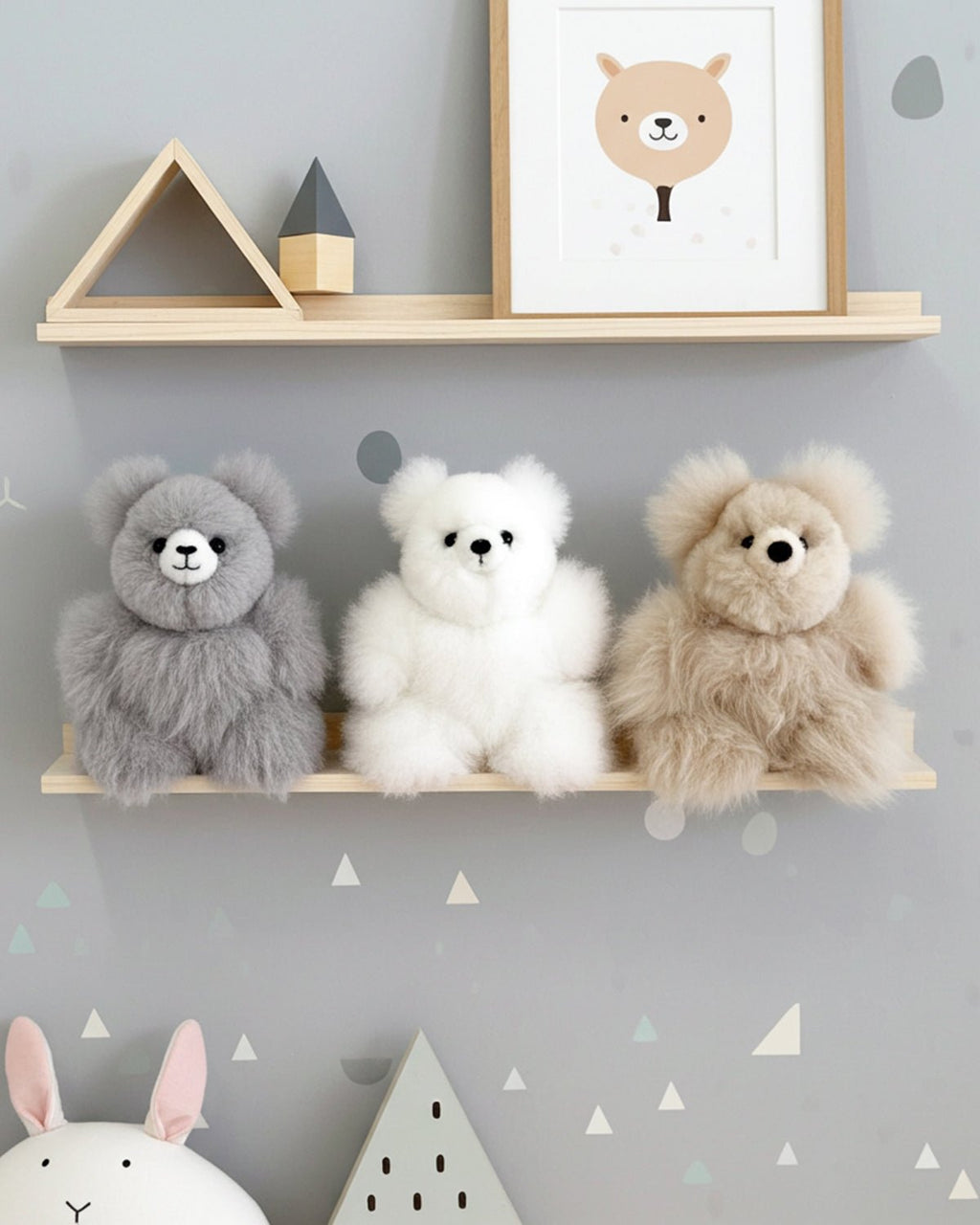 Alpaca Stuffed Animal - Bear - Micro 7"