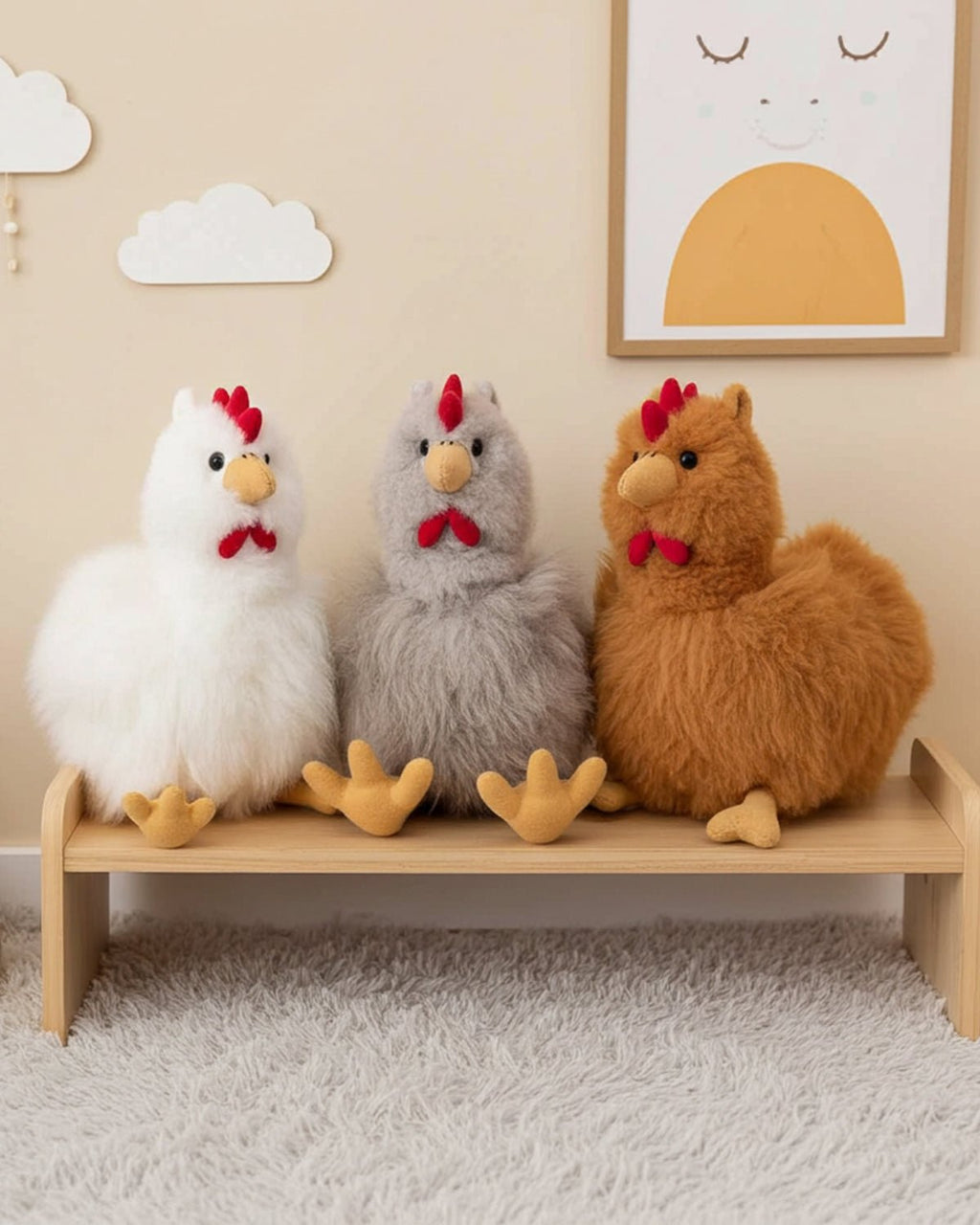 Alpaca Stuffed Animal - Hen 16"