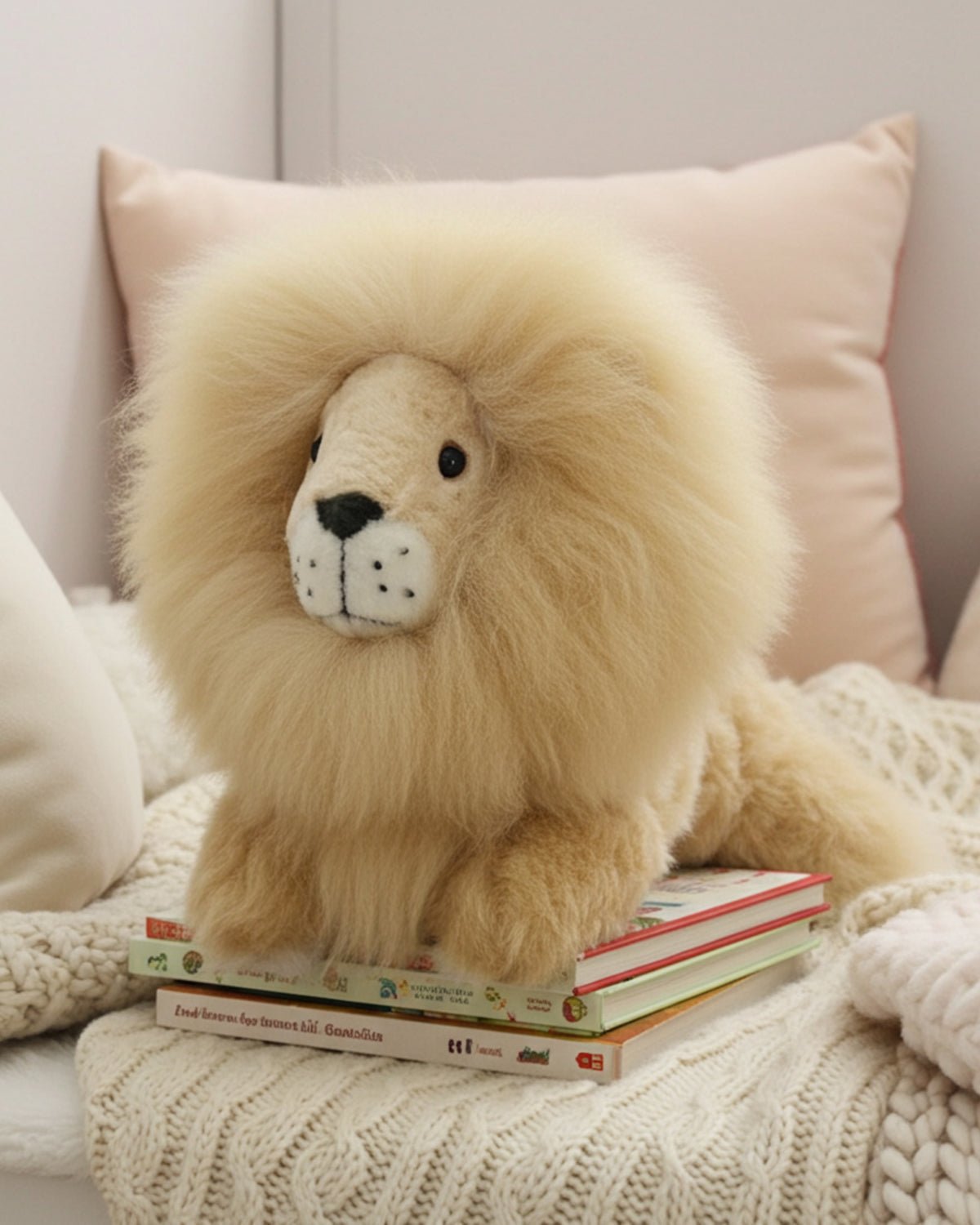 Alpaca Stuffed Animal - Lion - Small 9"