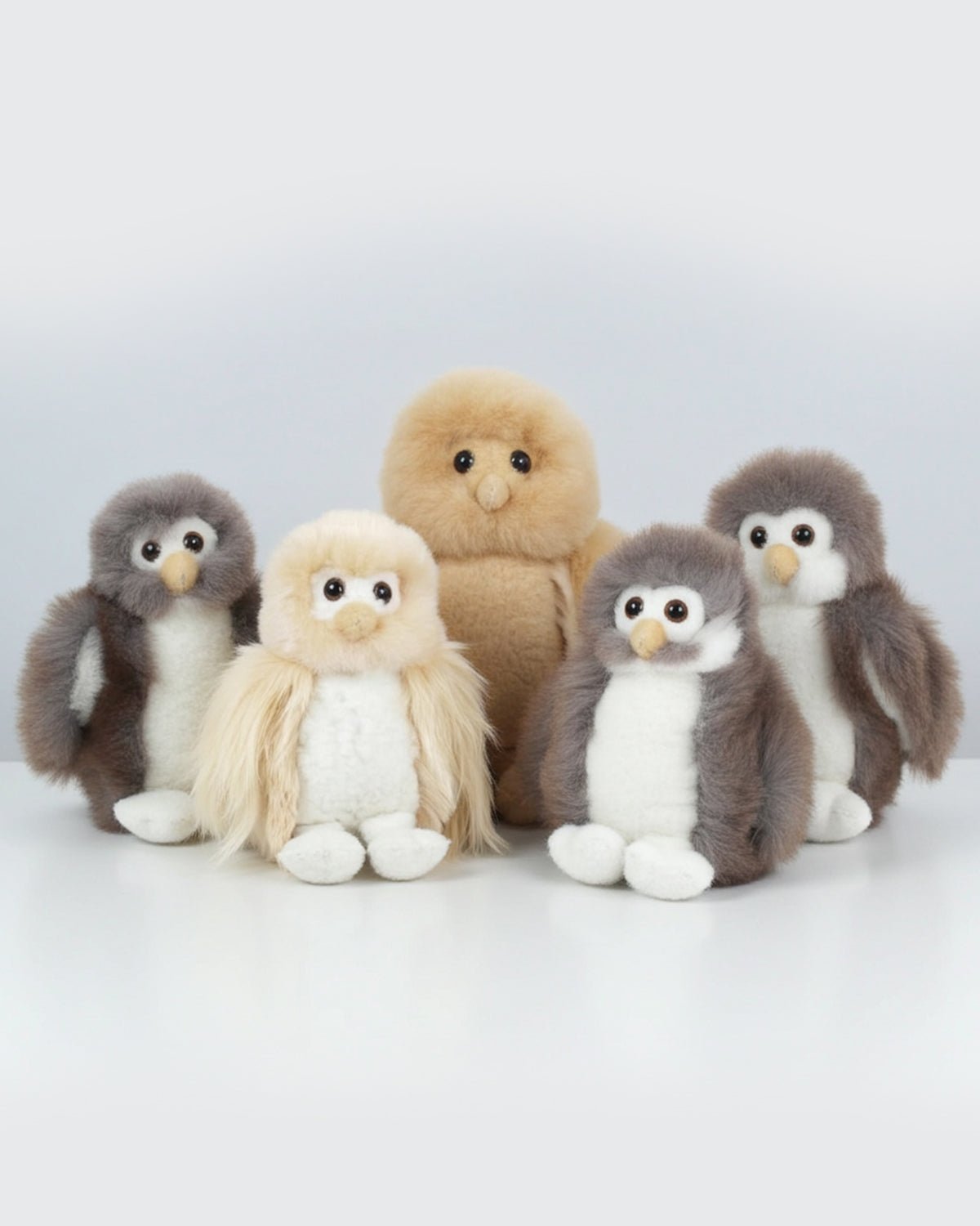 Alpaca Stuffed Animal - Owl - Small 8"