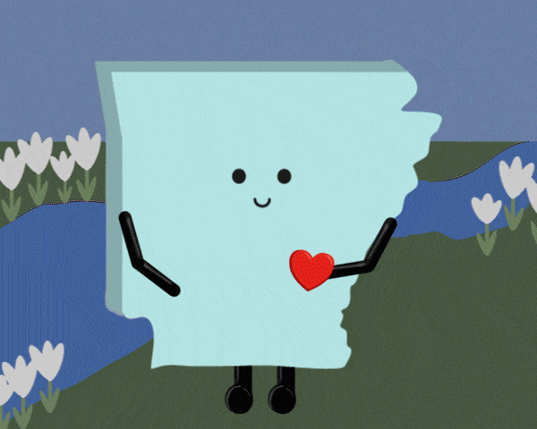 Arkansas Stuffed State Plush – Collectible & Educational | Stuffed States USA