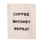 coffee whiskey repeat banner Natural