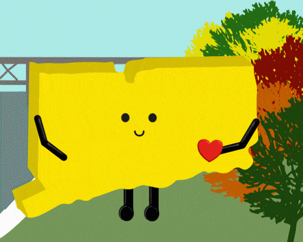 Connecticut Stuffed State Magnet Plush – Collectible & Educational | Stuffed States USA