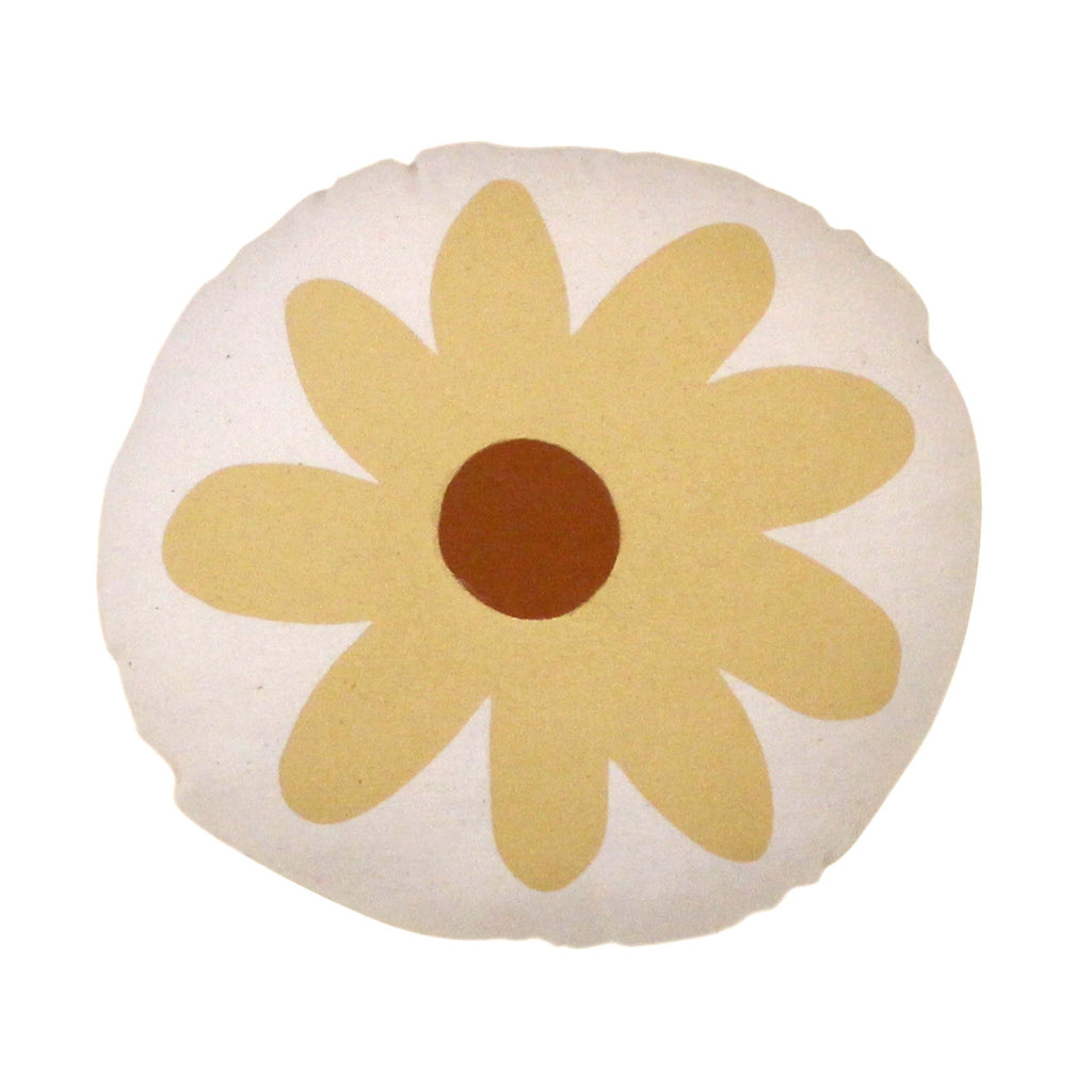 Daisy Canvas Pillow | Handmade Throw Pillow