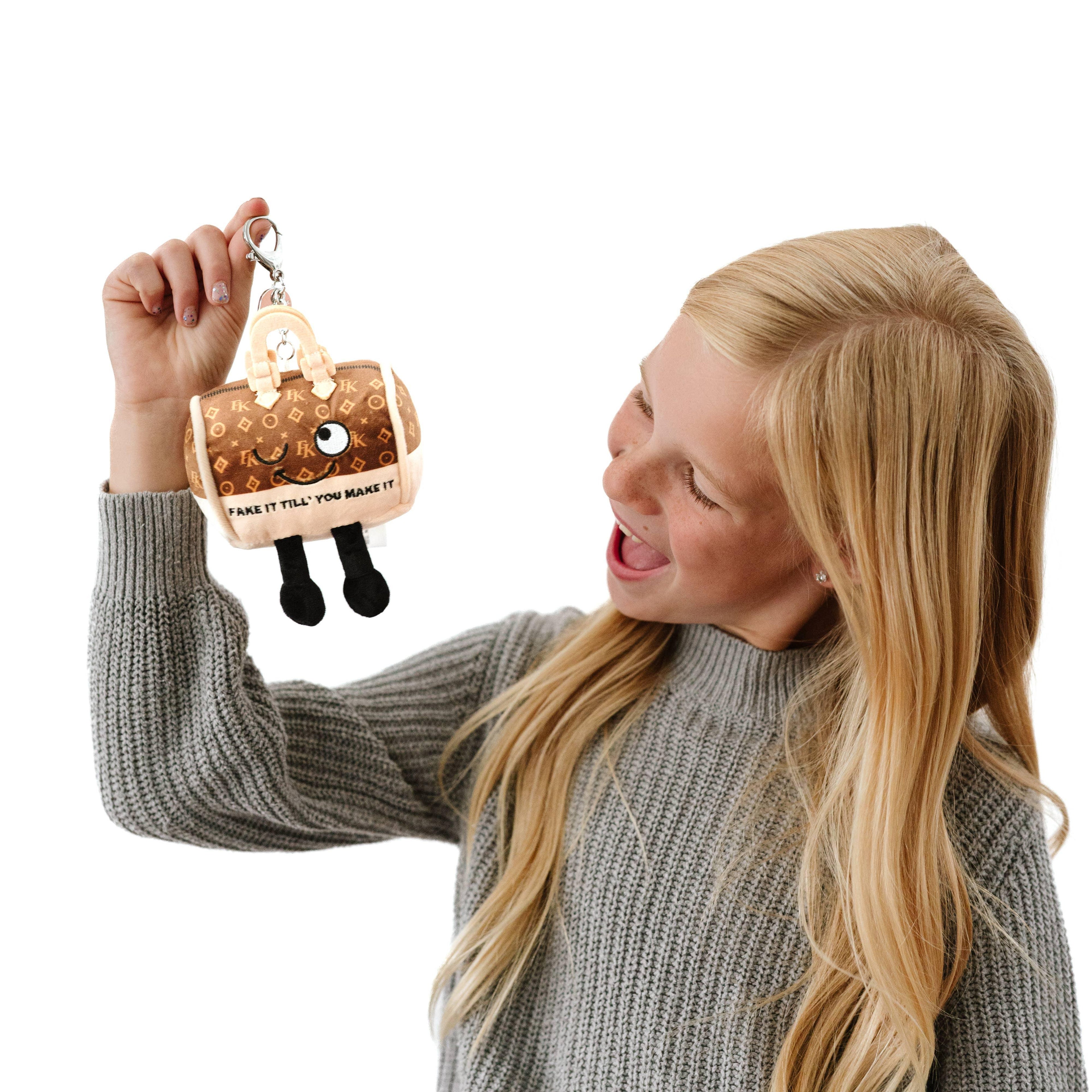 Punchkins Handbag "Fake it" Plush Bag Charm