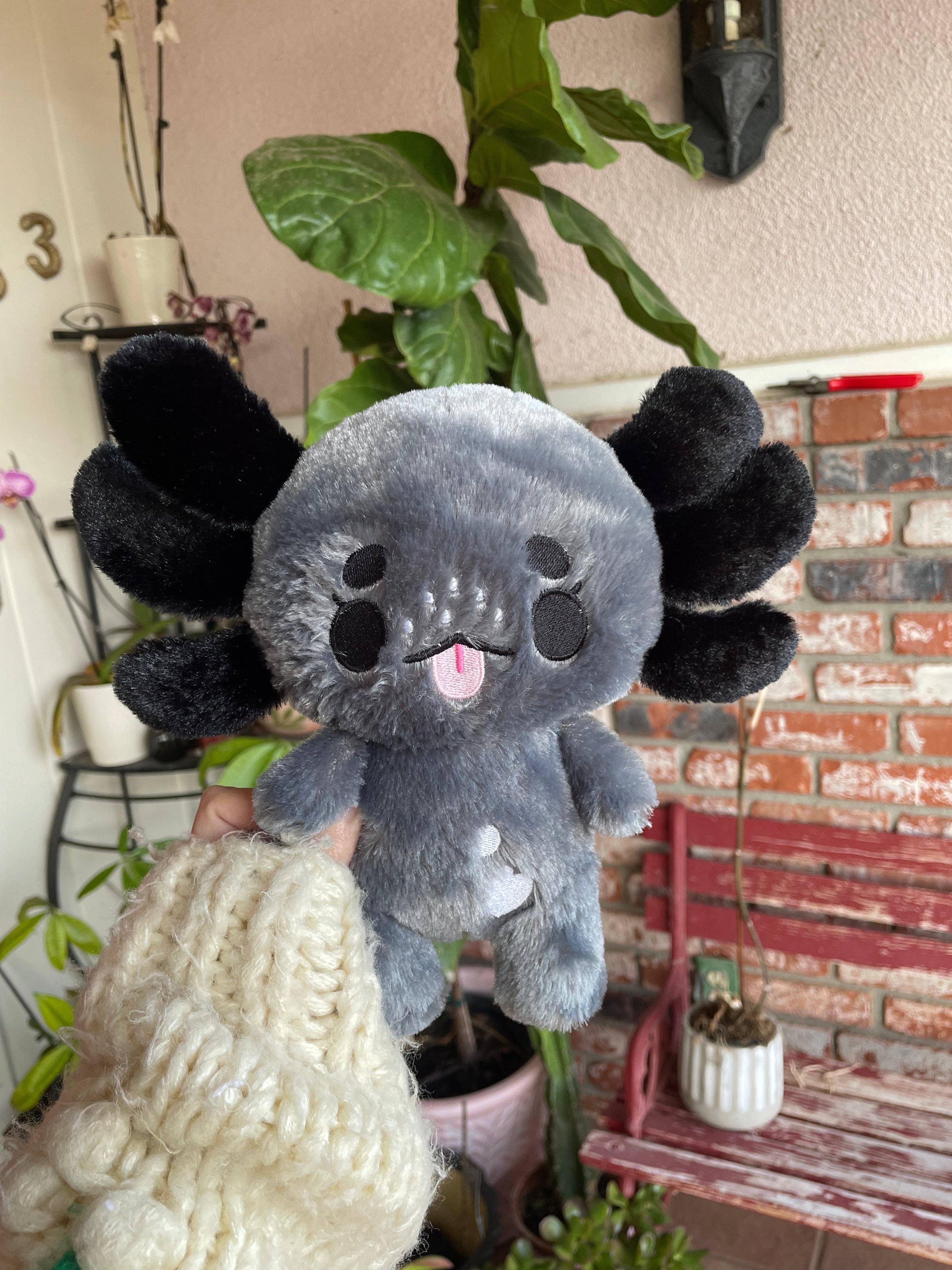 Basura Gang - Pebbles the Black Axolotl Plushie