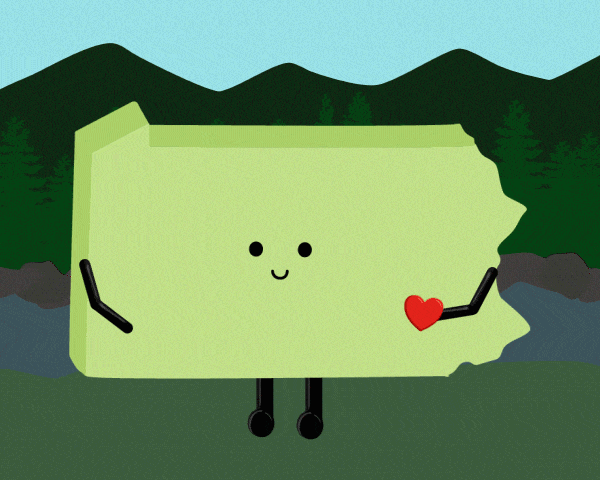 Pennsylvania Stuffed State Plush – Keystone State Gift